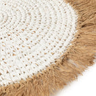 The Water Hyacinth Raffia Placemat - White Natural in raffia — handmade luxury placemat curated by Laiyahome — view 4