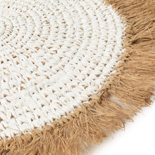 The Water Hyacinth Raffia Placemat - White Natural in raffia — handmade luxury placemat curated by Laiyahome — view 4