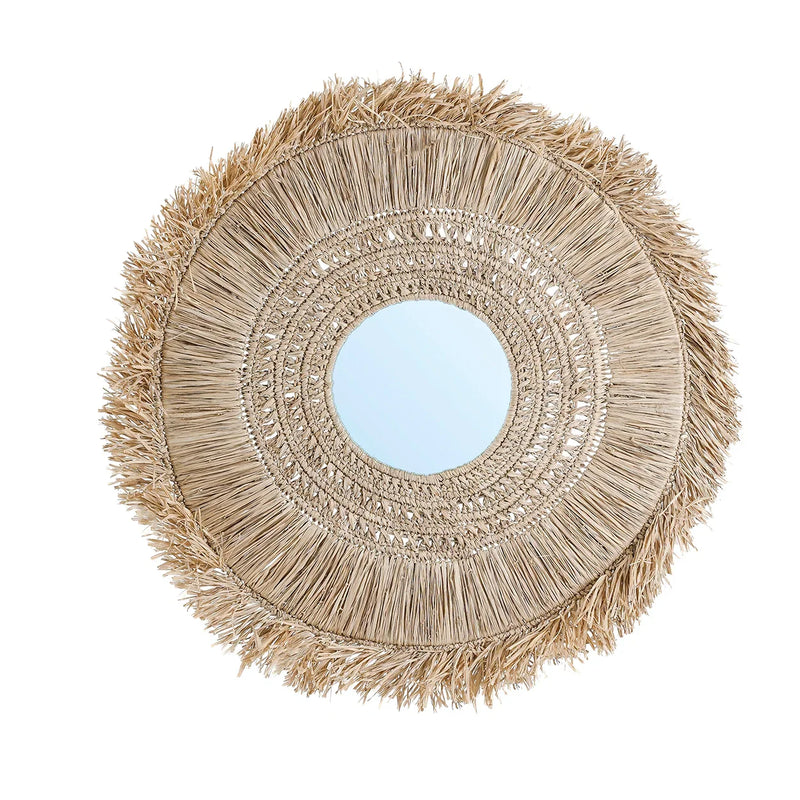 The Yuki Mirror - Natural - L in grass — handmade luxury wall mirror curated by Laiyahome