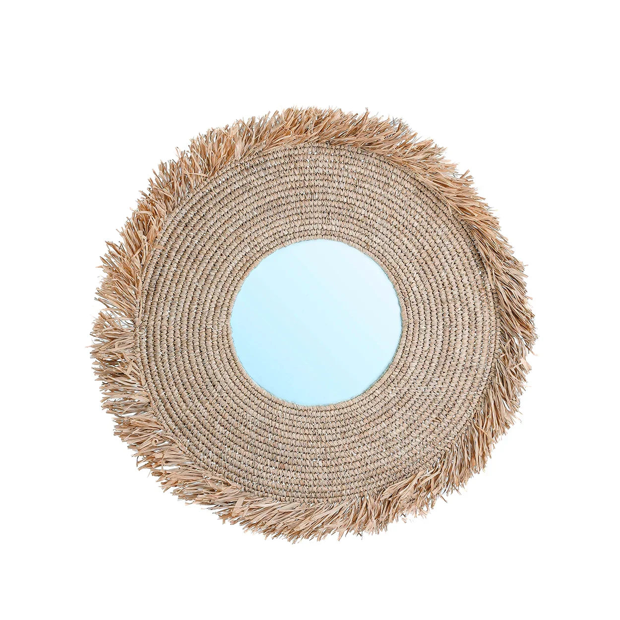 The Yema Mirror - Natural - L in grass — handmade luxury wall mirror curated by Laiyahome — view 3