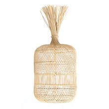 The Dumpling Floor Lamp - Pendant - Natural - M in rattan — handmade luxury floor lamp curated by Laiyahome