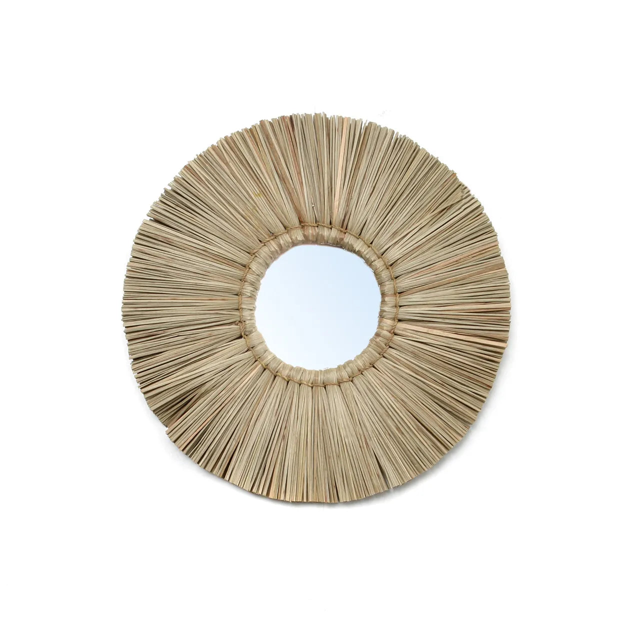 The Alang Alang Mirror - Natural - S in grass — handmade luxury wall mirror curated by Laiyahome — view 3