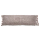 The Oh My Gee Cushion Cover - Pearl Grey - 35x100 in cotton — handmade luxury cushion cover curated by Laiyahome — view 3