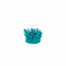 The Oh My Gee Candle Holder - Aqua - M in cotton — handmade luxury tea light holder curated by Laiyahome — view 3