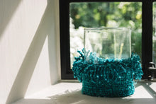 The Oh My Gee Candle Holder - Aqua - XL – cotton tea light holder – product view 4