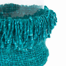 The Oh My Gee Candle Holder - Aqua - XXL in cotton — handmade luxury tea light holder curated by Laiyahome — view 4