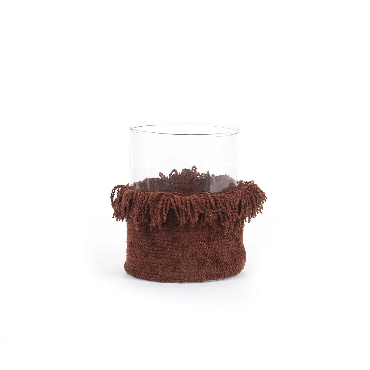 The Oh My Gee Candle Holder - Burgundy Velvet - L in velvet — handmade luxury tea light holder curated by Laiyahome — view 3
