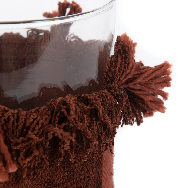 The Oh My Gee Candle Holder - Burgundy Velvet - XL