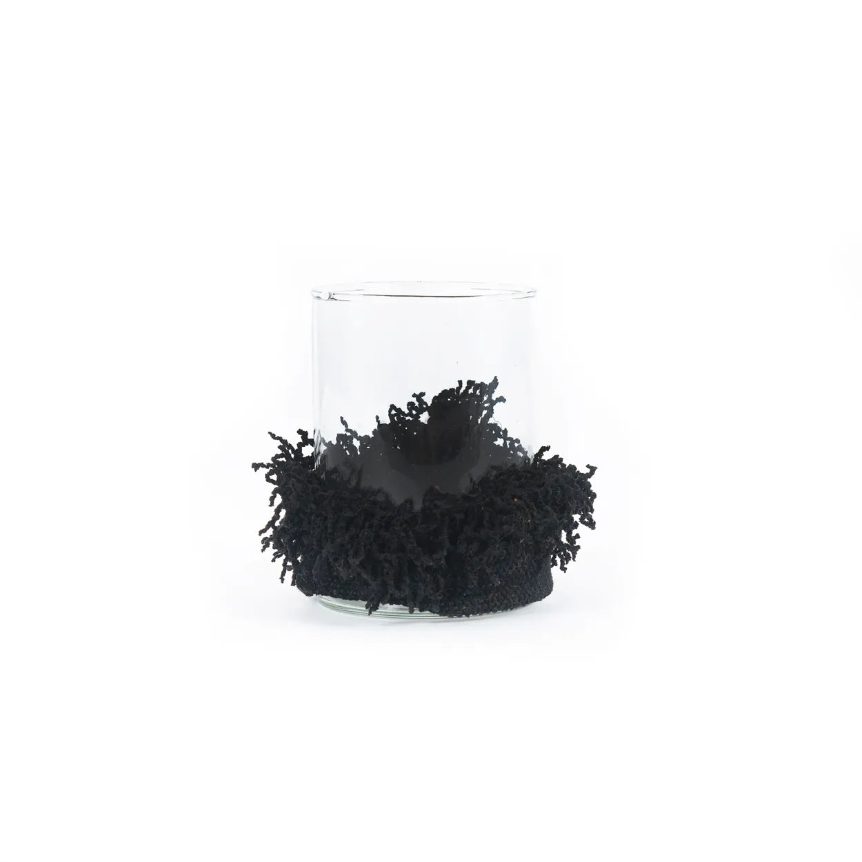 The Oh My Gee Candle Holder - Black Velvet - M in velvet — handmade luxury tea light holder curated by Laiyahome — view 3