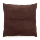 The Four Panel Leather Cushion Cover - Choco - 60x60 in leather — handmade luxury cushion cover curated by Laiyahome — view 4