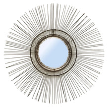The Tropical Mirror - Black - L in rattan — handmade luxury wall mirror curated by Laiyahome — view 3