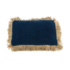 The Saint Tropez Cushion Cover - Blue Natural - 30x50 in cotton — handmade luxury cushion cover curated by Laiyahome — view 3