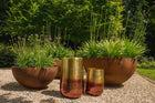 The Two Tone Brass Planter - Brass - XL in aluminium — handmade luxury planter curated by Laiyahome — view 2