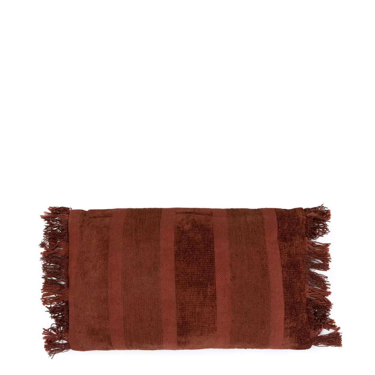 The Oh My Gee Cushion Cover - Burgundy Velvet - 30x50 in velvet — handmade luxury cushion cover curated by Laiyahome — view 4