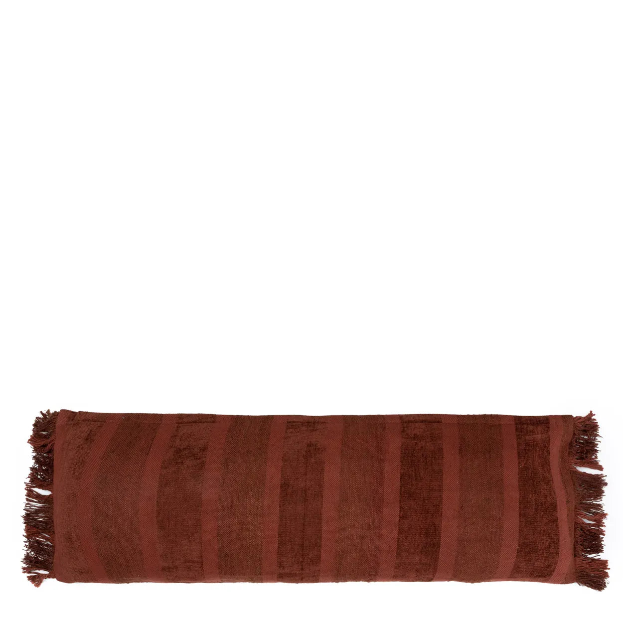 The Oh My Gee Cushion Cover - Burgundy Velvet - 35x100 in velvet — handmade luxury cushion cover curated by Laiyahome — view 3