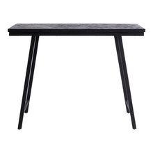 The Herringbone High Table - Black - 140cm in wood — handmade luxury console table curated by Laiyahome — view 3