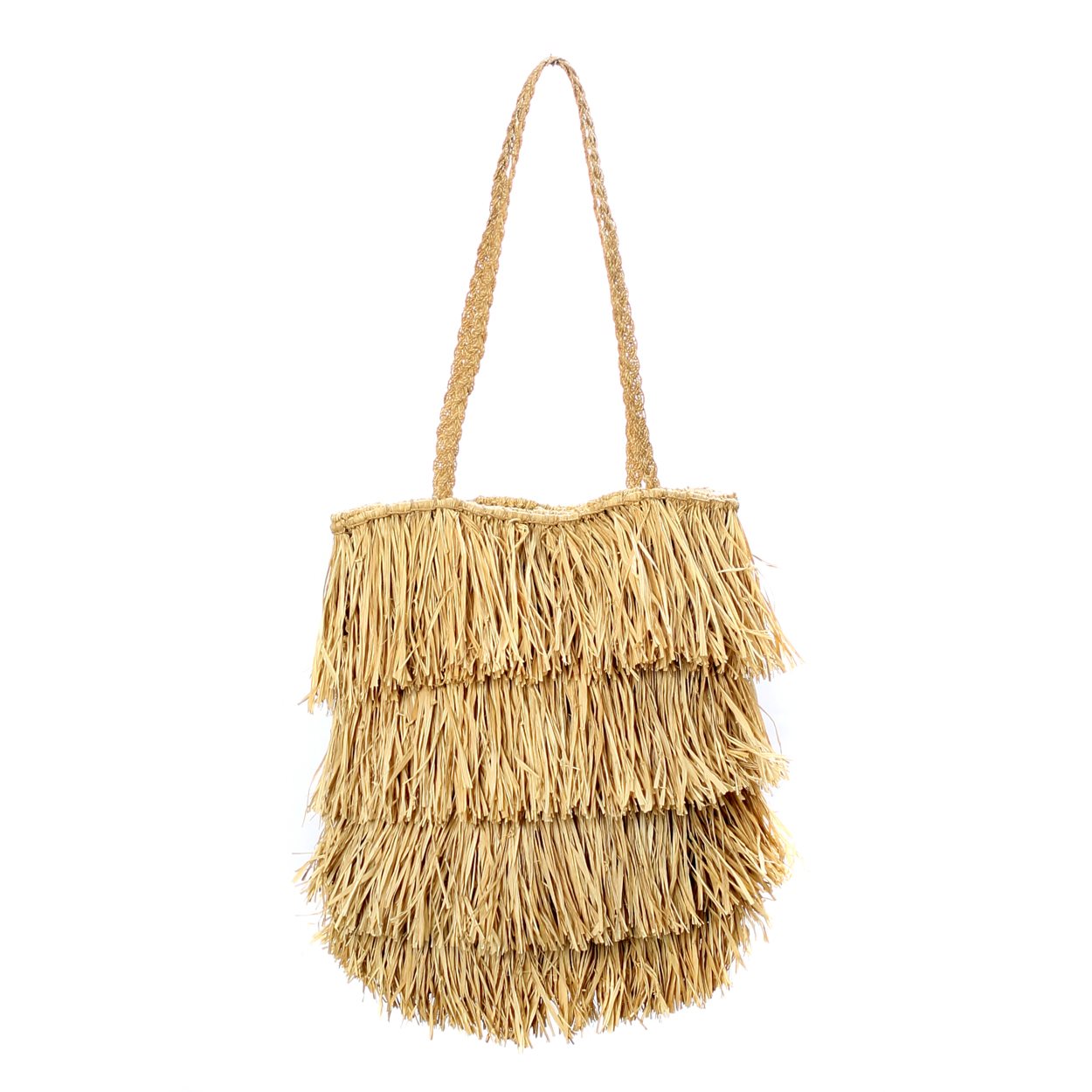 Bolsa Tote Bahamas em Ráfia - Natural