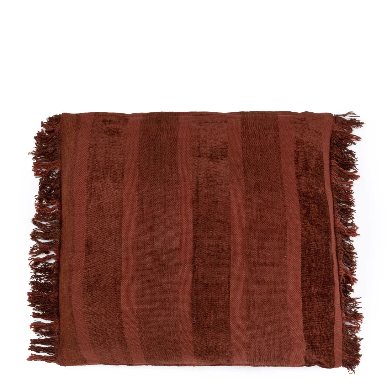 The Oh My Gee Cushion Cover - Burgundy Velvet - 60x60 in velvet — handmade luxury cushion cover curated by Laiyahome — view 3