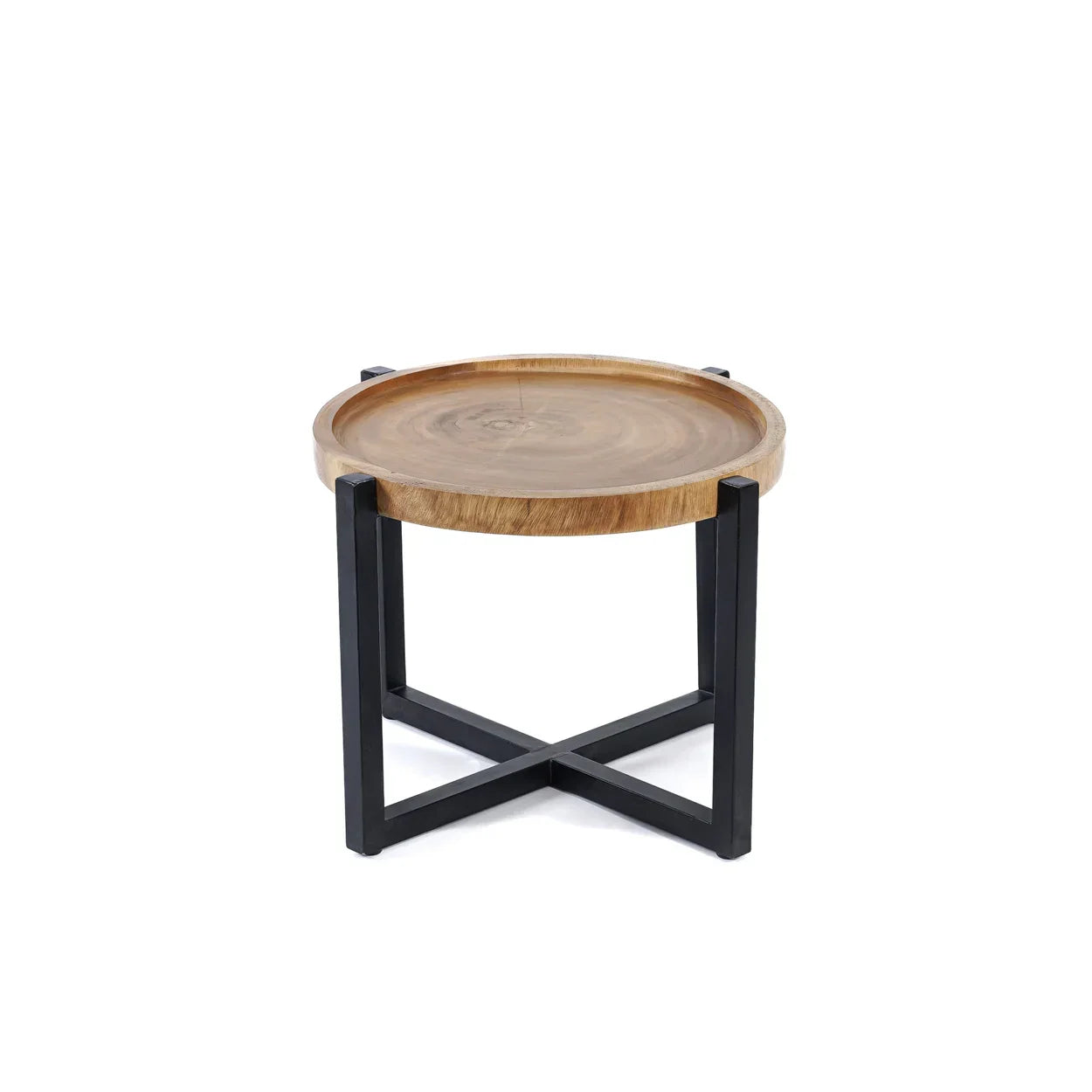 The Rain Tree Side Table - Natural Black in wood — handmade luxury side table curated by Laiyahome