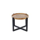 The Rain Tree Side Table - Natural Black in wood — handmade luxury side table curated by Laiyahome