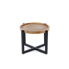 The Rain Tree Side Table - Natural Black in wood — handmade luxury side table curated by Laiyahome