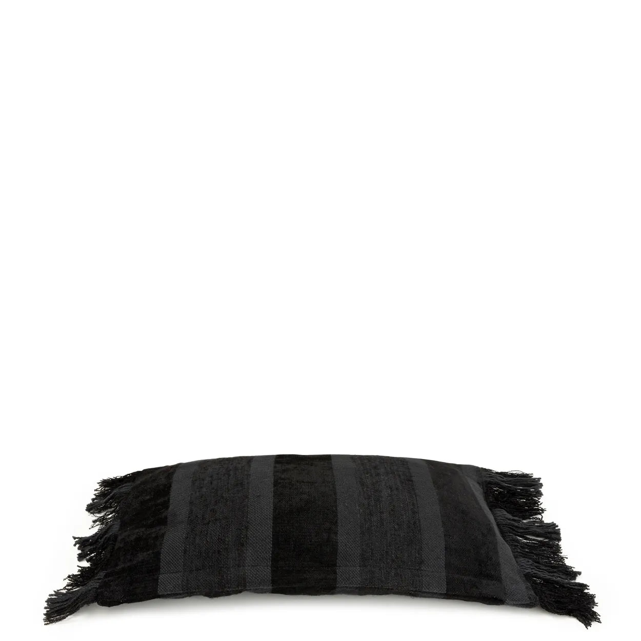 The Oh My Gee Cushion Cover - Black Velvet - 30x50 in velvet — handmade luxury cushion cover curated by Laiyahome — view 4