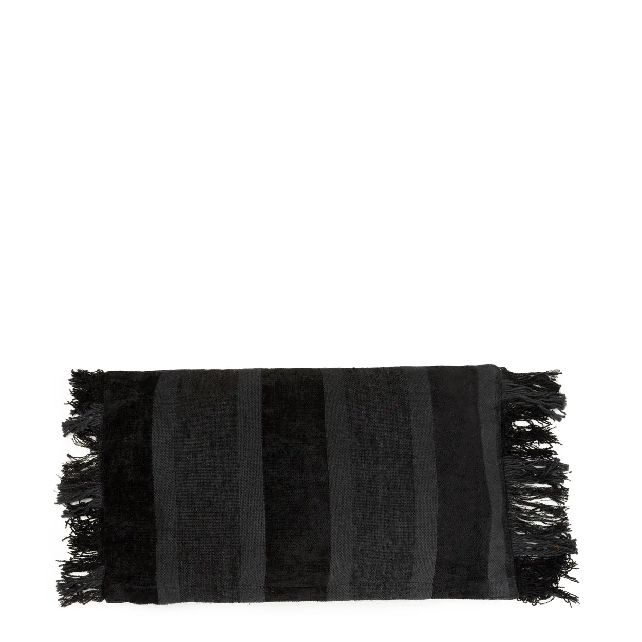 The Oh My Gee Cushion Cover - Black Velvet - 30x50 in velvet — handmade luxury cushion cover curated by Laiyahome — view 3