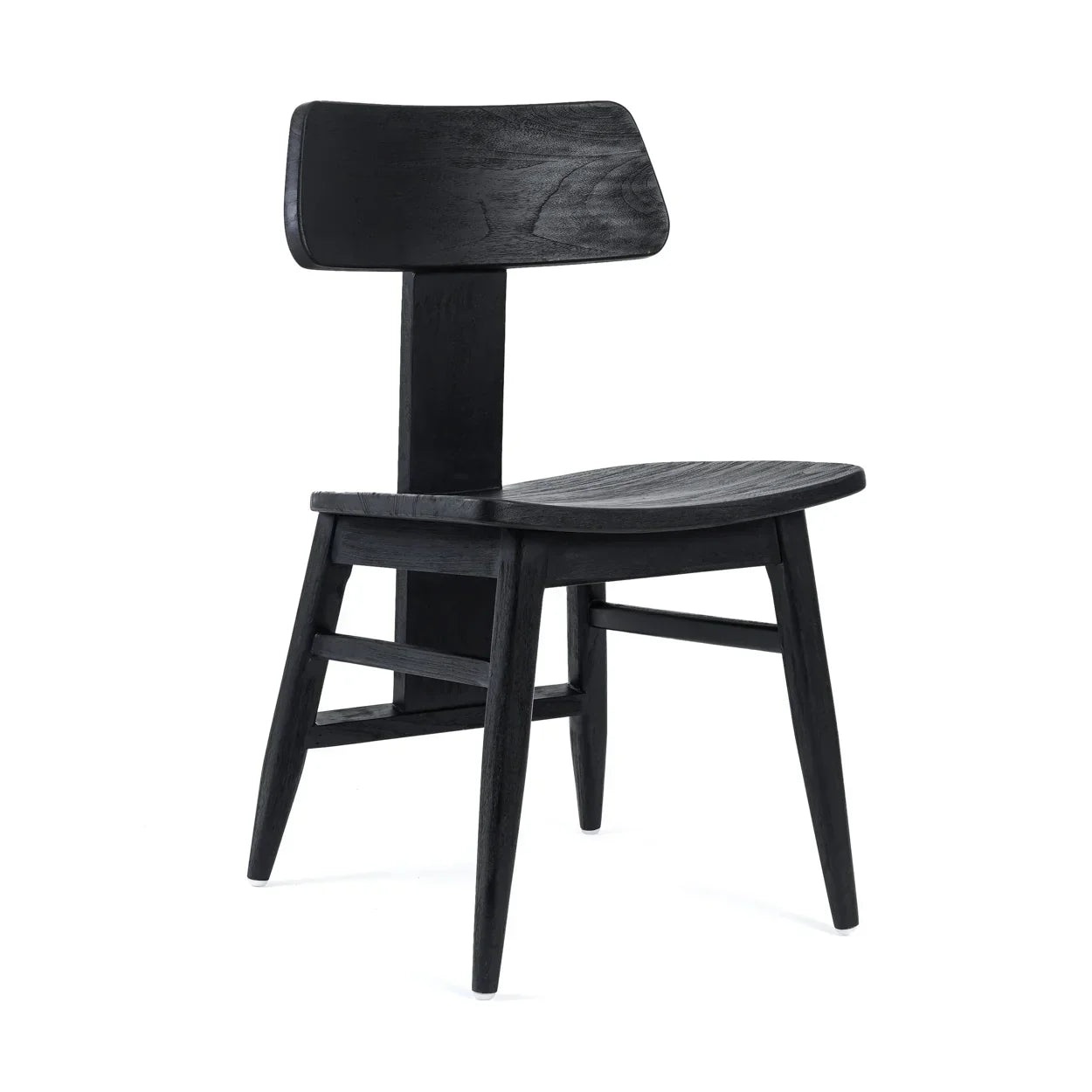 The LovYa Dining Chair - Black in wood — handmade luxury dining chair curated by Laiyahome — view 3