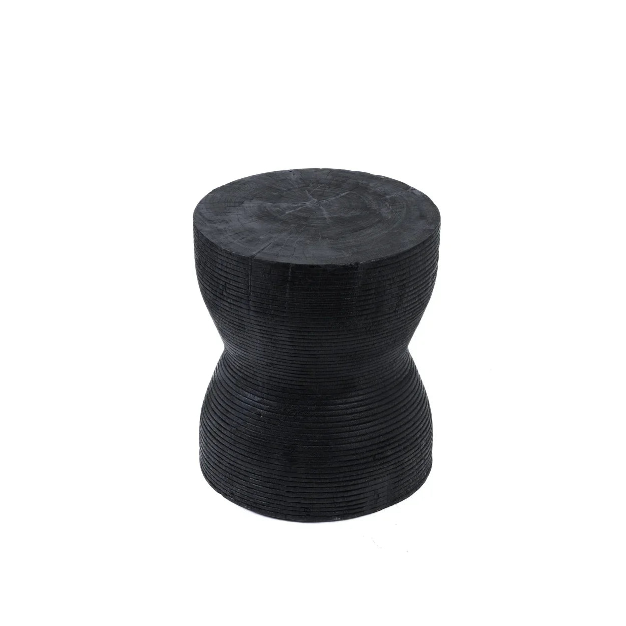 The Kotoran Stool - Black in wood — handmade luxury stool curated by Laiyahome — view 3