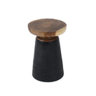 The End Side Table - Natural in wood — handmade luxury side table curated by Laiyahome