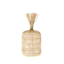 The Dumpling Floor Lamp - Pendant - Natural - S in rattan — handmade luxury floor lamp curated by Laiyahome