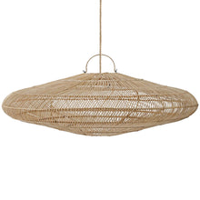 The Macaron Pendant - Natural - XXL - 200 in rattan — handmade luxury pendant lamp curated by Laiyahome — view 2