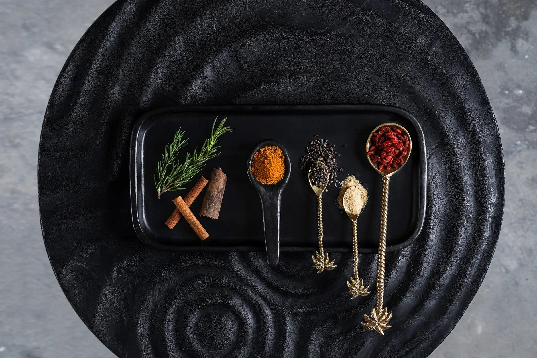 The Burned Tapas Plate in terracotta — handmade luxury dinner plate curated by Laiyahome — view 4