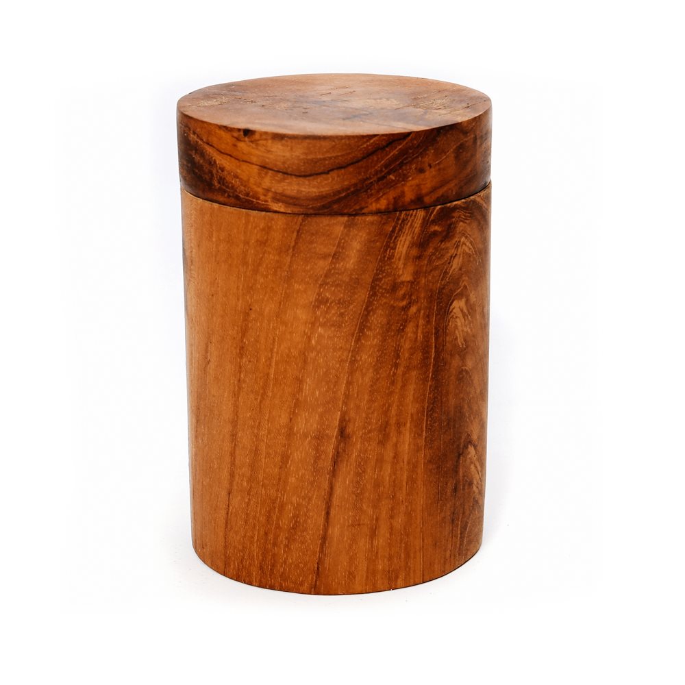 The Teak Root Jar - L in wood — handmade luxury storage jar curated by Laiyahome — view 3