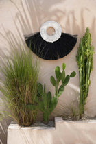 The Shell Alang Alang - Black in grass — handmade luxury wall decoration curated by Laiyahome — view 4