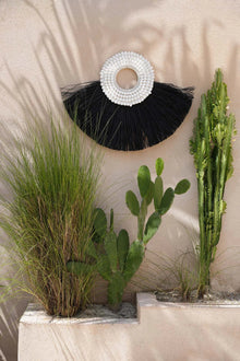 The Shell Alang Alang - Black in grass — handmade luxury wall decoration curated by Laiyahome — view 4