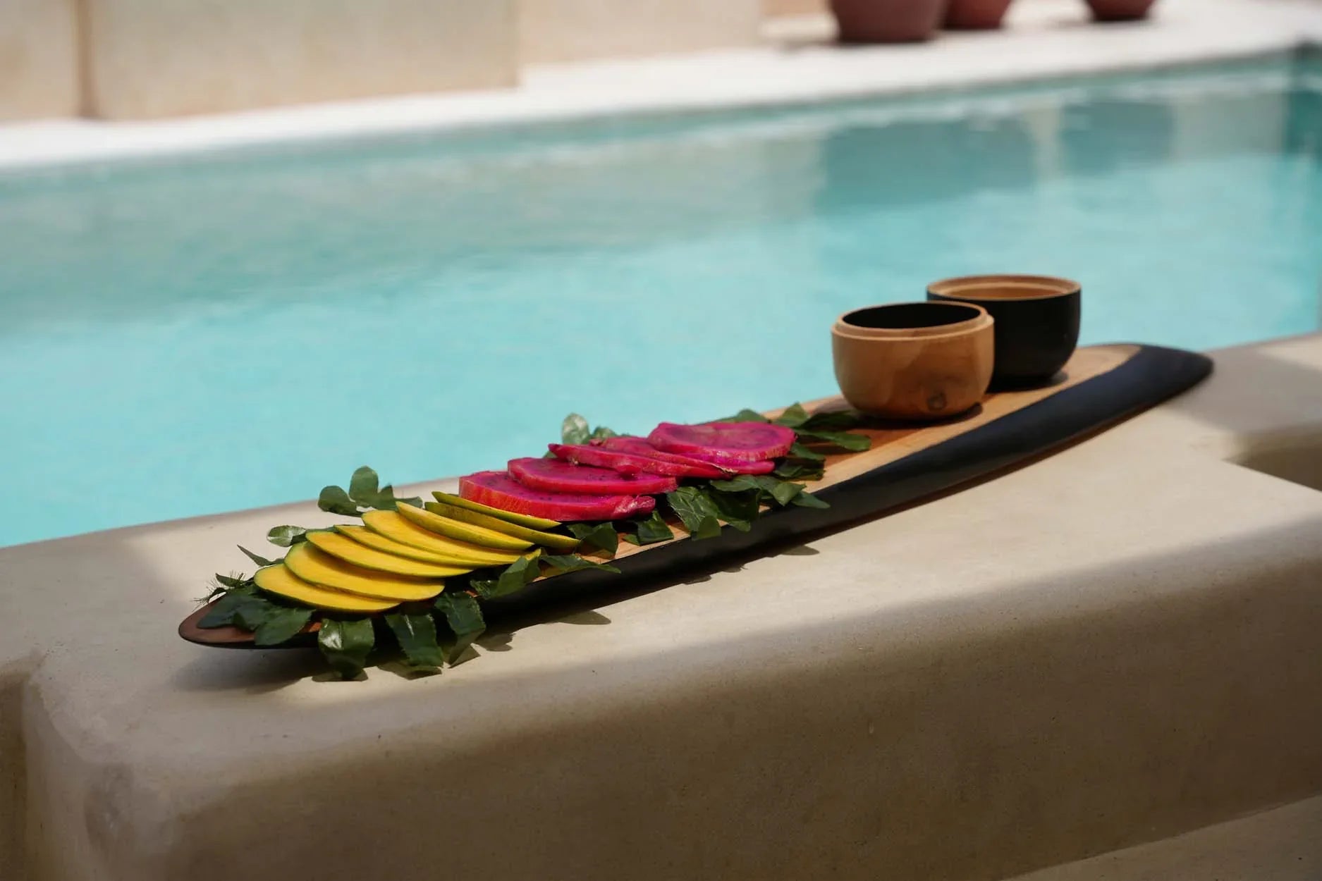 The Bondi Tapas Plate - XXL in wood — handmade luxury serving plate curated by Laiyahome — view 4