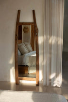 The Fabulook Dressing Room Mirror - Natural in wood — handmade luxury standing mirror curated by Laiyahome — view 4