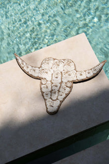 The Bull Shell - White in shell — handmade luxury wall decoration curated by Laiyahome — view 4