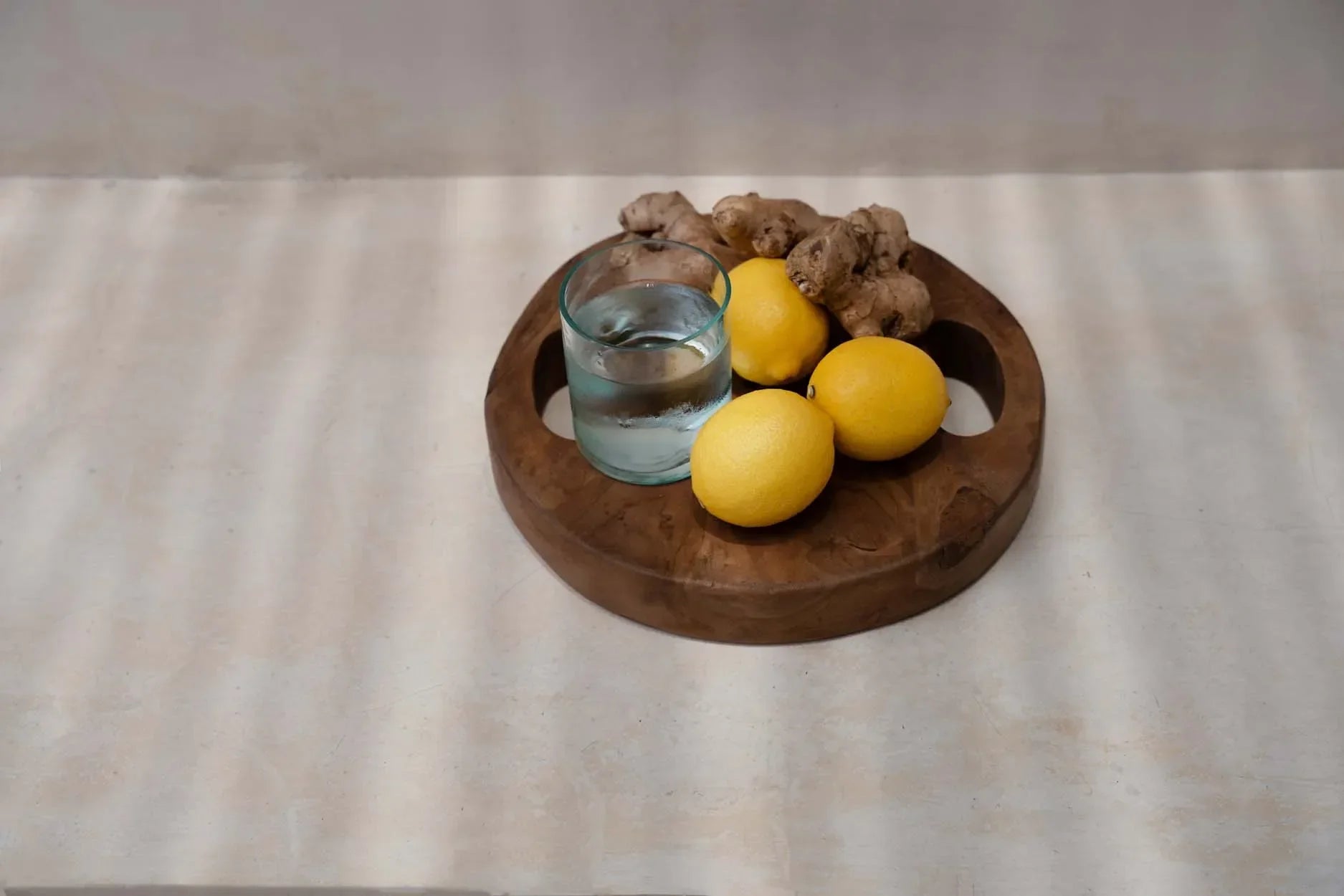 The Teak Root Tray - Natural - S in wood — handmade luxury serving tray curated by Laiyahome — view 4