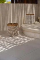 The Pandan Basket #1 in shell — handmade luxury storage basket curated by Laiyahome — view 4