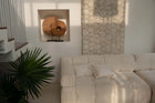 The Oh My Gee Cushion Cover - Cream - 40x40 in cotton — handmade luxury cushion cover curated by Laiyahome — view 4