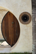 The Raffia Macramé Wall Deco - Black Natural in grass — handmade luxury wall decoration curated by Laiyahome — view 4