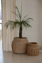 The Luziru Basket - Natural - M in rattan — handmade luxury storage basket curated by Laiyahome — view 2