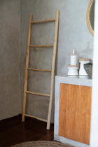 The Tulum Ladder - Natural - 165 in wood — handmade luxury towel rack curated by Laiyahome — view 4