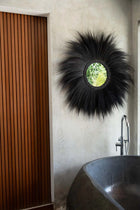 The Simba Mirror - Black - M in glass — handmade luxury wall mirror curated by Laiyahome — view 4