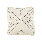 The Tribal Cushion Cover - Natural Black in cotton — handmade luxury cushion cover curated by Laiyahome — view 3