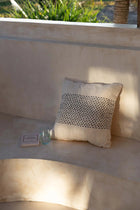 The Misty Cushion Cover - Natural Black in cotton — handmade luxury cushion cover curated by Laiyahome — view 4