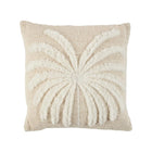The Isla Palm Cushion Cover - Natural White in cotton — handmade luxury cushion cover curated by Laiyahome — view 3