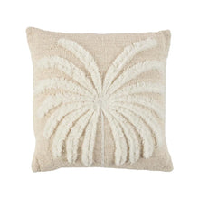 The Isla Palm Cushion Cover - Natural White in cotton — handmade luxury cushion cover curated by Laiyahome — view 3